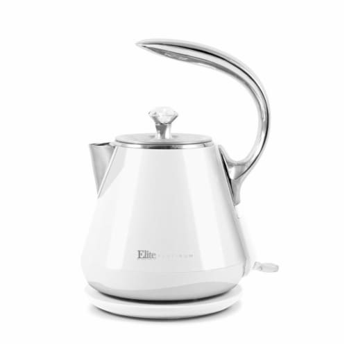 Elite Gourmet 1-liter Electric Glass Water Kettle, Black