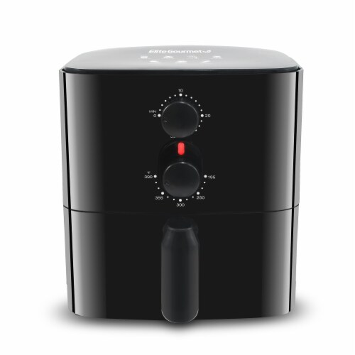 Elite Gourmet Compact Air Fryer - Black Perspective: front