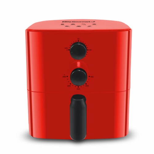 Elite Gourmet Compact Air Fryer - Red Perspective: front