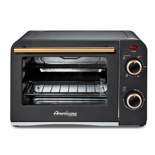 Americana Collection Retro 4 Slice Toaster Oven Perspective: front