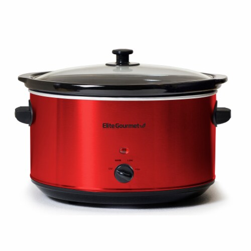 Elite Gourmet Stainless Steel Slow Cooker - Red, 1 - Kroger