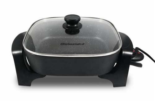 Elite Gourmet Extra-Deep Electric Skillet Perspective: front