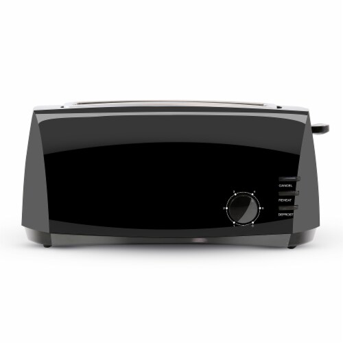 Elite Ect4829b Black 4 Slice Long Slot Cool Touch Toaster, 1 each - Kroger