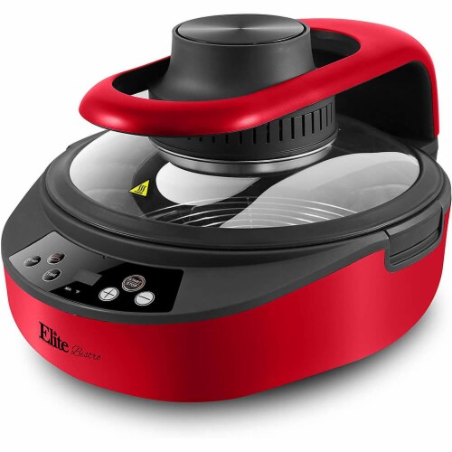 Elite Gourmet EAF5002R Digital Clamshell Air Fryer Red 1 Jay C Food Stores