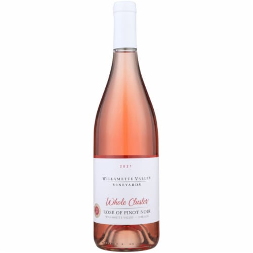Willamette Valley Vineyards Whole Cluster Pinot Noir Oregon Rose Wine Perspective: front