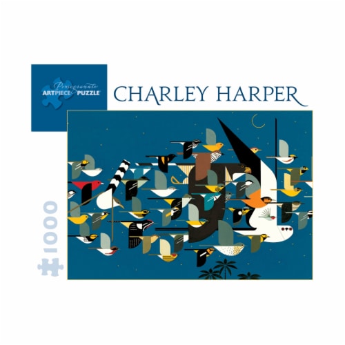 Pomegranate Communications Inc. Charley Harper Mystery of the Missing Migrants Puzzle Perspective: front