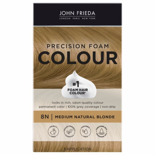 John Frieda Precision Foam Color Sheer Blonde® 8N Medium Natural Blonde  Hair Color Kit, 1 ct - Kroger