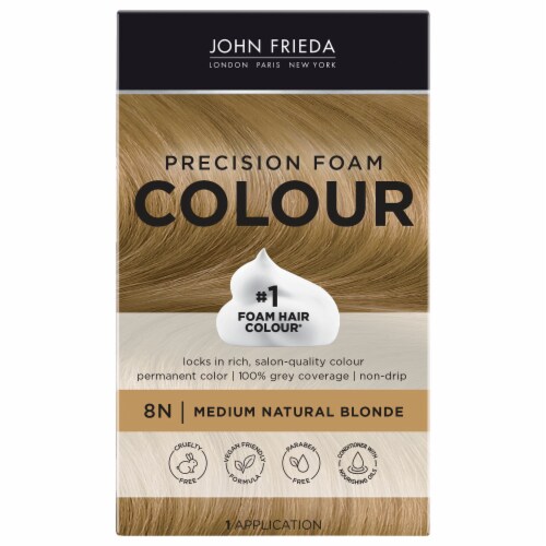 kathedraal Eenvoud ademen John Frieda Sheer Blonde 8N Medium Natural Blonde Precision Foam Hair Colour,  1 ct - Metro Market