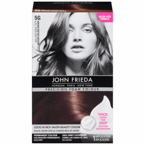 John Frieda Medium Golden Brown Hair Color, 1 Kit - King Soopers