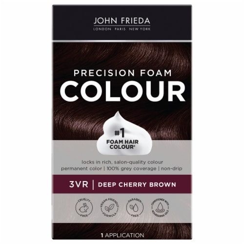 John Frieda Precision Foam Color Radiant Red® 3VR Deep Cherry Brown Hair  Color Kit, 1 ct - Fred Meyer