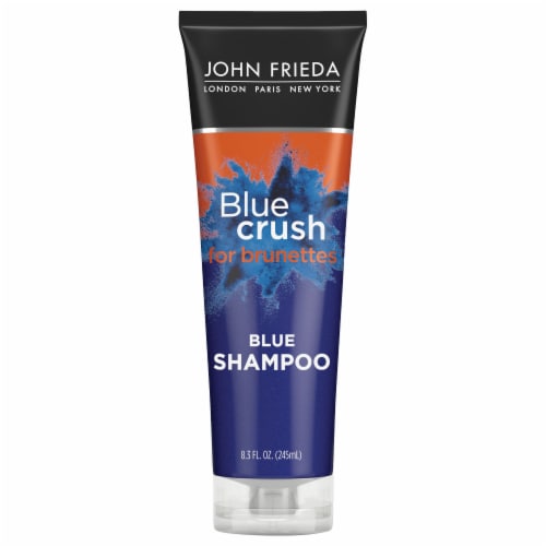 John Frieda Blue Crush for Brunettes Blue Shampoo Perspective: front