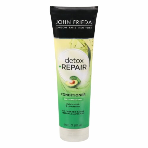 John Frieda Detox & Repair Conditioner For Damaged Hair Perspective: front