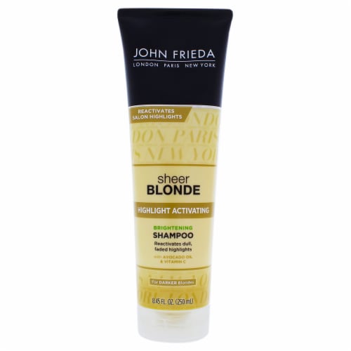 John Frieda Sheer Blonde Highlight Activating Enhancing Shampoo For Darker Blondes 8.45 oz Perspective: front