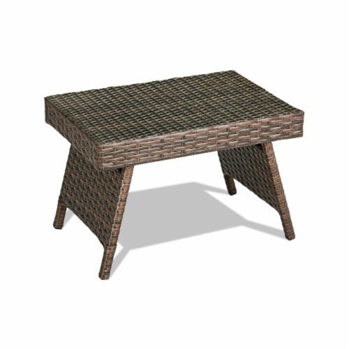 Folding patio side table top