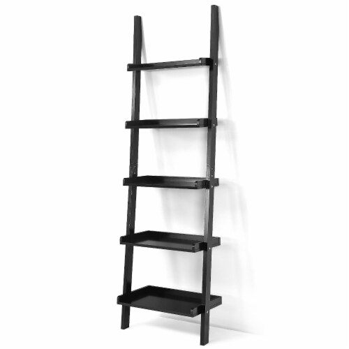 Slickblue 5 Tier Wall leaning Ladder Shelf Display Rack for Plants and Books 1 Unit Pick n Save