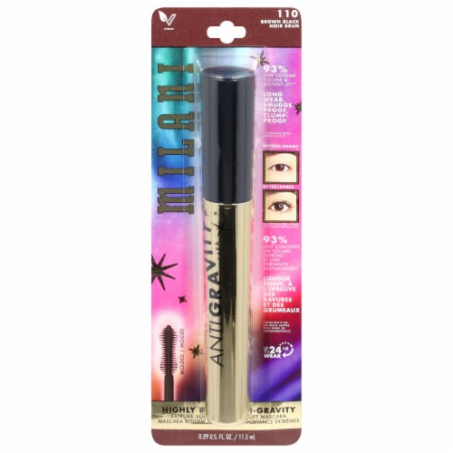 Milani Highly Rated Anti-Gravity Mascara 110 Brown Black Perspective: front