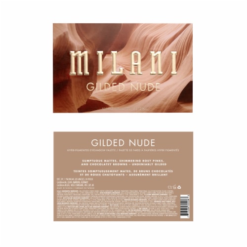 Milani Eyeshadow Palette 120 Gilded Nude Perspective: front