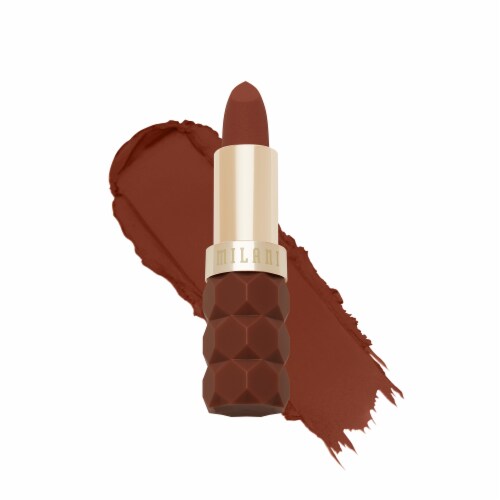 Milani Color Fetish Matte Lipstick Moisturizing Longwear Formula 450 Desire Perspective: front