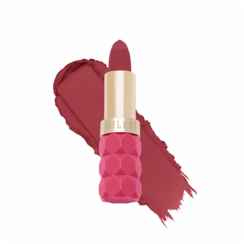 Milani Color Fetish Matte Lipstick Moisturizing Longwear Formula 320 Petal Perspective: front