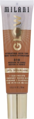 Milani Glow Hydrating Skin Tint With Sheer-To-Light Coverage 310 Medium to Dark Perspective: front