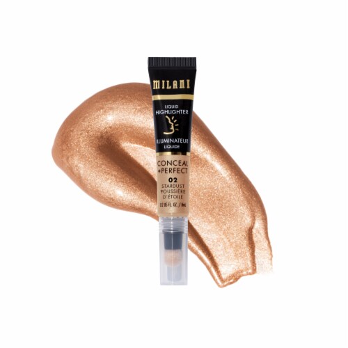 Milani Conceal + Perfect Liquid Highlighter Silky-smooth & Buildable 02 Stardust Perspective: front