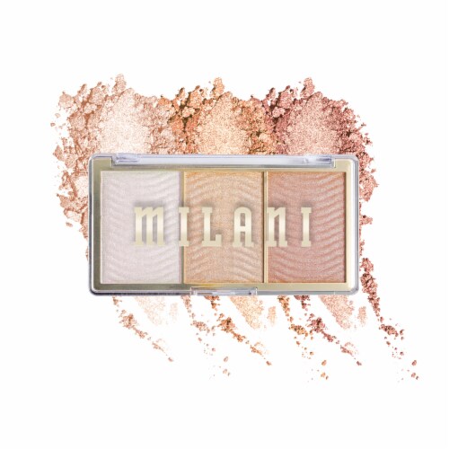 Milani Stellar Lights Highlighter Palette 03 Rose Glow Perspective: front