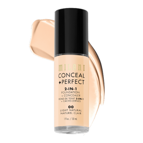 Milani Light Natural 2-in-1 Foundation Concealer Perspective: front