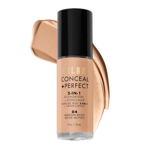 Milani Medium Beige Concealer + Perfect Foundation Concealer Perspective: front