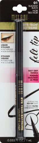 Milani Eye Tech Blackest Black Liquid Eye Liner Perspective: front