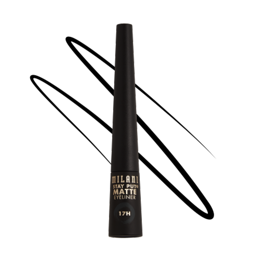 Milani Stay Put® Liquid Eyeliner Longwear Matte Finish 110 Black Matte Perspective: front