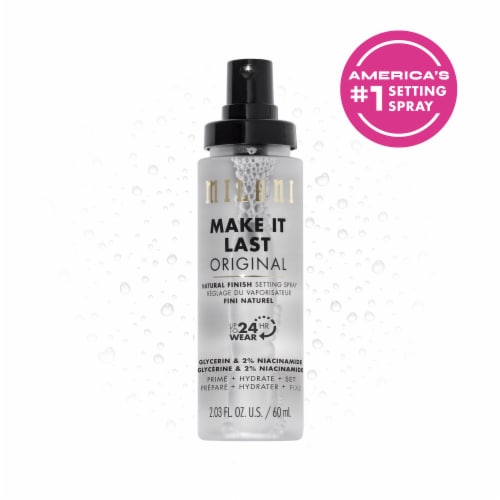 Milani Make it Last Setting Spray with Natural Finish Waterproof Up To 24 Hrs. Of Wear Perspective: front