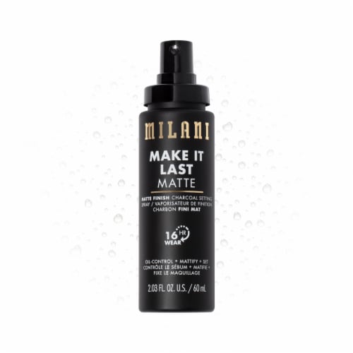 Milani Make It Last Matte Charcoal Setting Spray Perspective: front