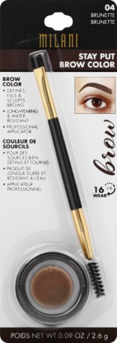 Milani Stay Put Brow Color Pomade Up To 16 Hour Wear 04 Brunette Perspective: front