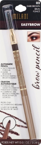 Milani Easy Brow Pencil with Ultra Blendable Formula 02 Dark Brown Perspective: front