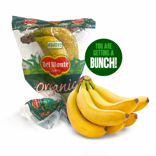 Bunch of Organic Bananas (5-7 bananas per bunch), 2 lb - Kroger