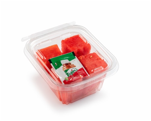 Watermelon Chunks with Tajin Perspective: front
