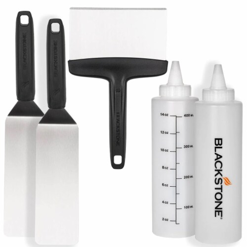 Blackstone® Stainless Steel Silver Griddle Tool Set Perspective: front