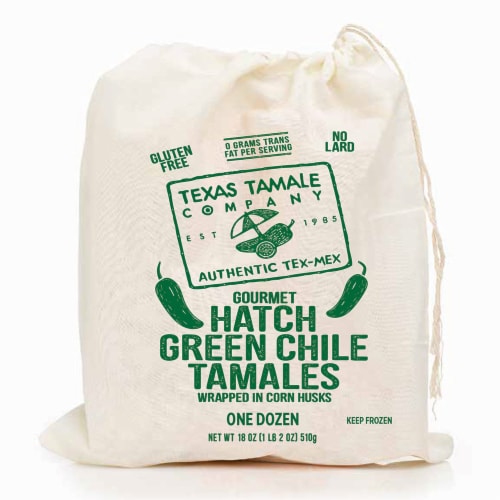 Texas Tamale Company Hatch Green Chile Tamales Perspective: front