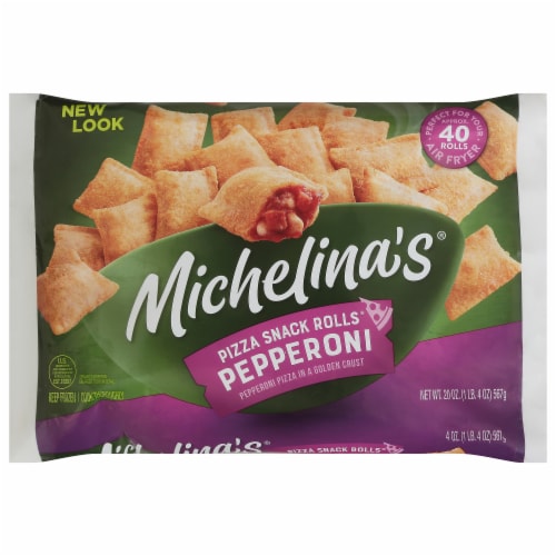 Michelina's® Zap 'ems™ Pepperoni Pizza Snack Rolls Frozen Meal Perspective: front