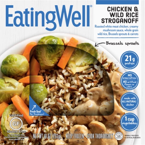 EatingWell Chicken & Wild Rice Stroganoff Frozen Meal Perspective: front