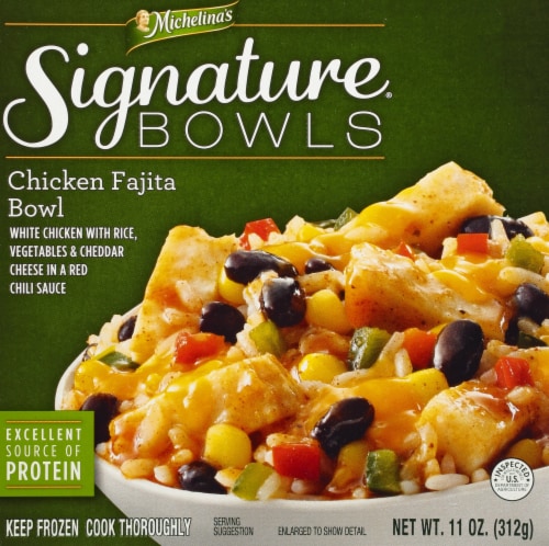 Michelina's Signature Bowls Chicken Fajita Bowl Perspective: front