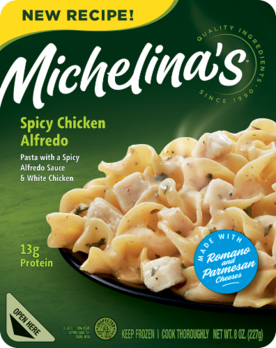 Michelina's Spicy Chicken Alfredo Frozen Meal Perspective: front