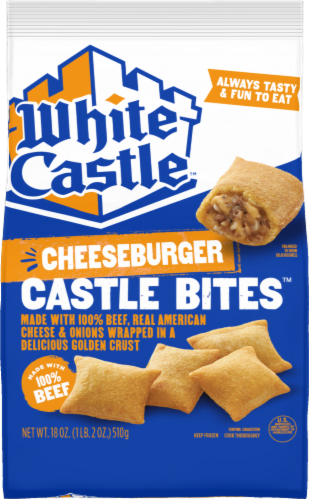 White Castle™ Cheeseburger Castle Bites™ Perspective: front