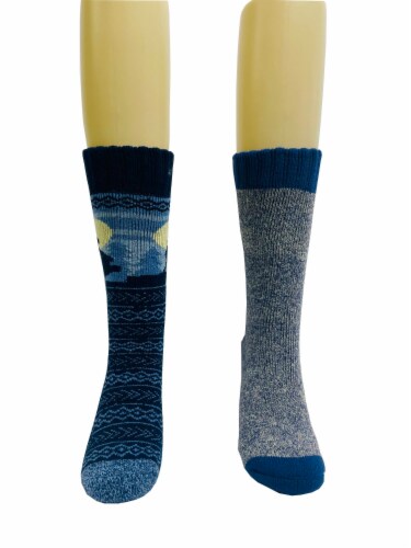 Legale Wolf Howling Moon Lodge Socks - Black Perspective: front