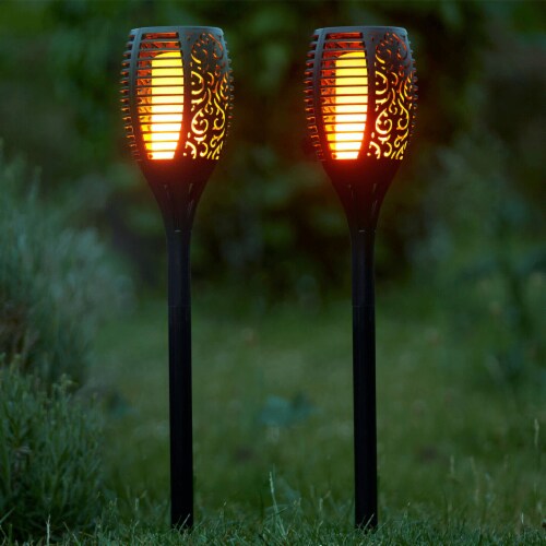 2-Pack: Solar Torch Lights Outdoor 2-Pack: Solar Torch Lights Outdoor