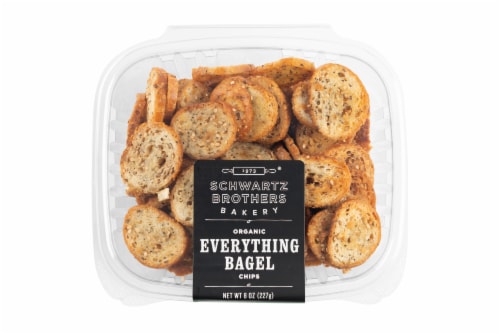 Schwartz Brothers Bakery Organic Everything Bagel Chips Perspective: front