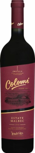 Colome Estate Malbec Wine Perspective: front