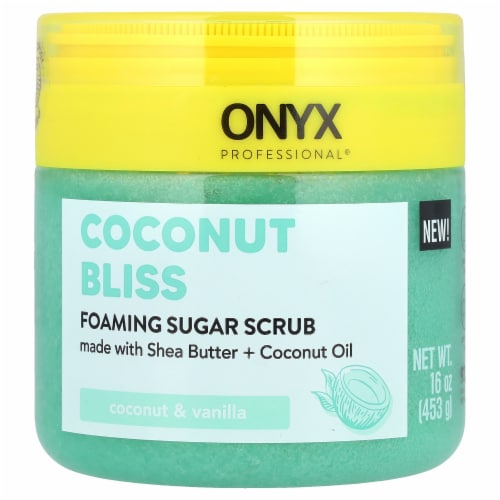 Onyx Professional® Foaming Sugar Scrub - Coconut Bliss Perspective: front