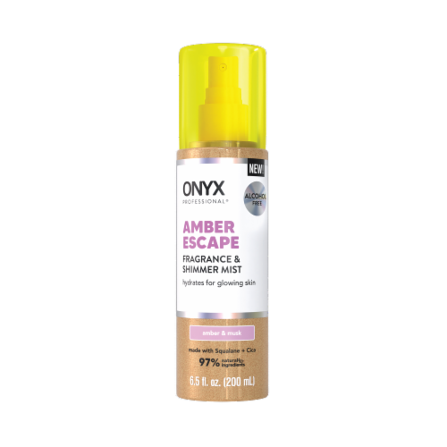Onyx Professional® Hydrating Shimmer Mist - Amber Escape Perspective: front
