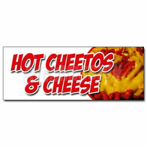 SignMission 24 in. Hot Cheetos & Cheese Decal Sticker - Melted Mexican Chili Tex Mex Food Perspective: front